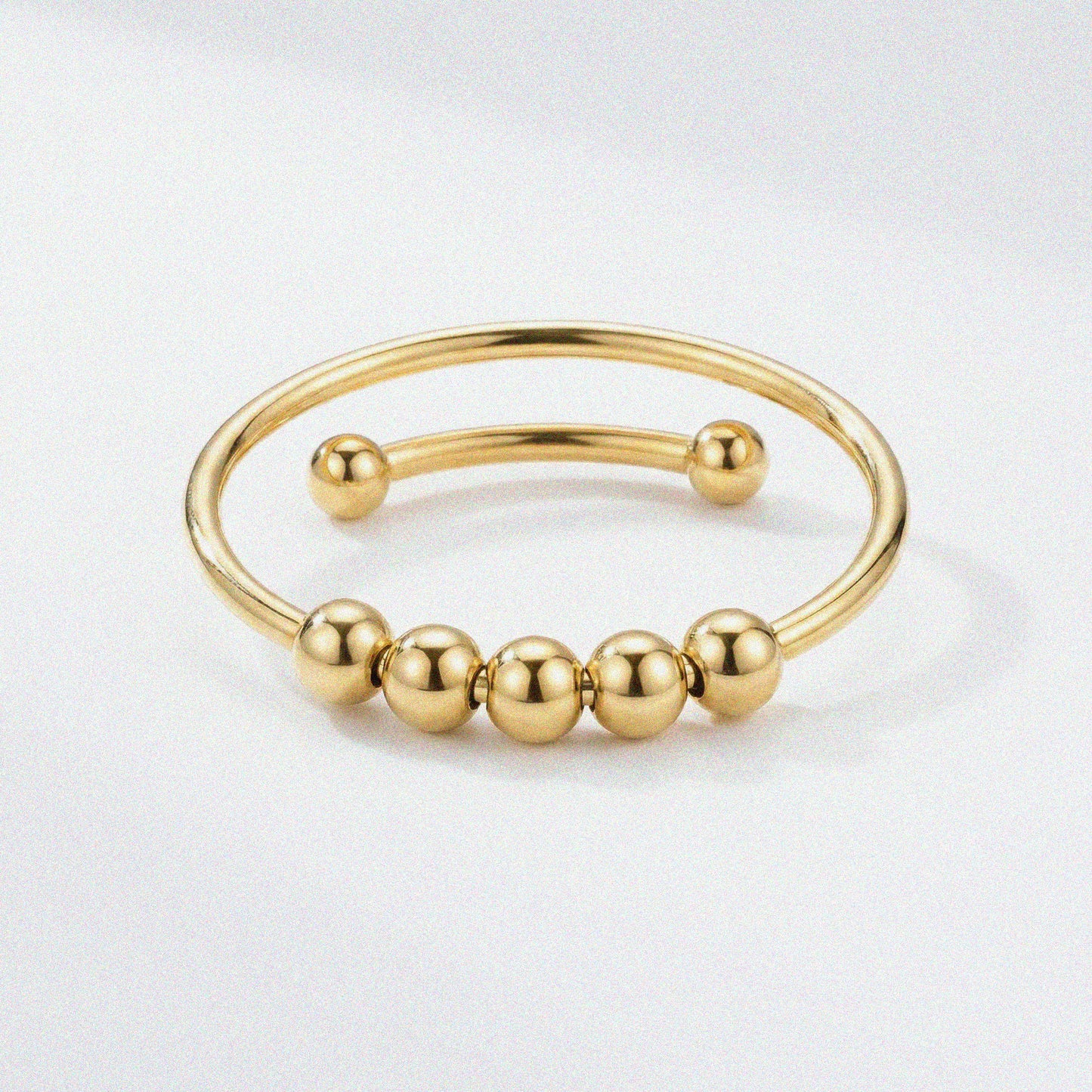 ebb&flow, beaded balance anxiety ring